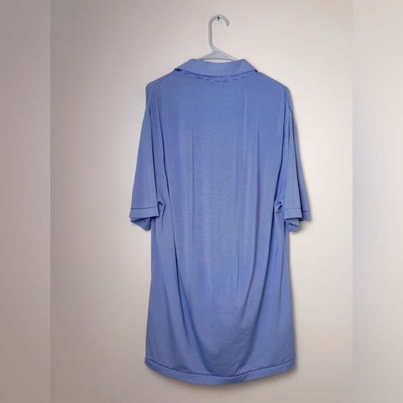 Fennec Highly Evolved Men's Striped Moisture Wicking Polo Shirt Size Medium - Picture 2 of 5